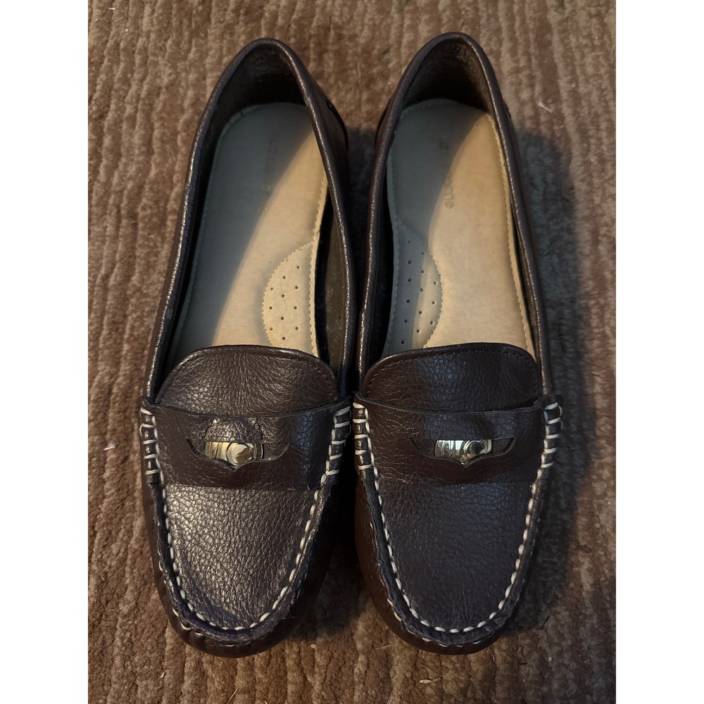 Liz Claiborne Espresso Leather Loafers